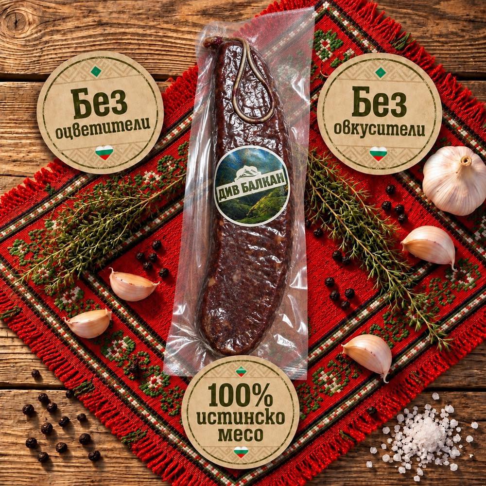 ДОМАШНА СВИНСКА ЛУКАНКА - ДИВ БАЛКАН 0.250кг
