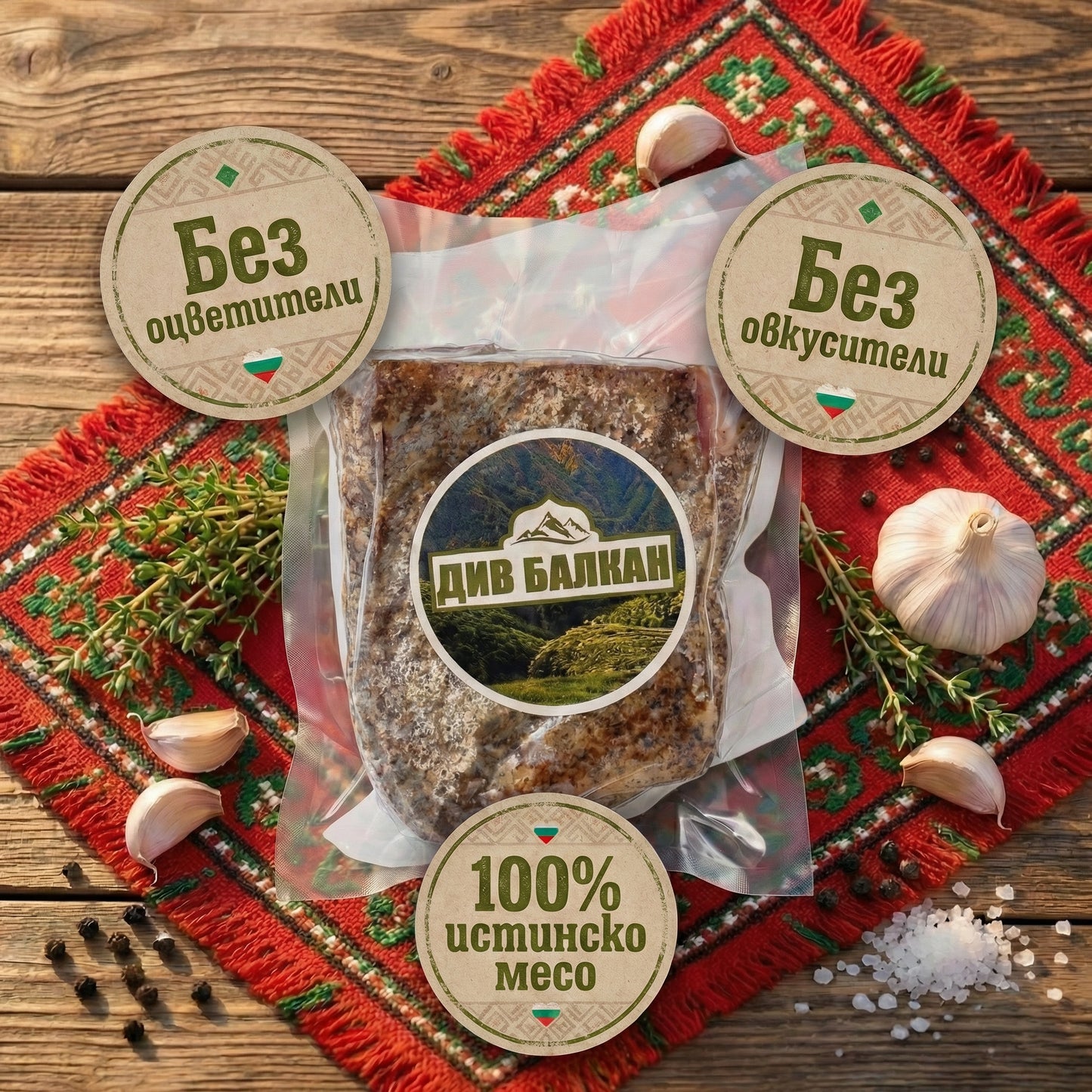 СВИНСКА ПАСТЪРМА - ДИВ БАЛКАН 0.250кг